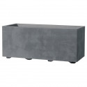 Jardiniere Muret - DEROMA - Millennium R - Ashgrey - A réserve d'eau - 59 cm