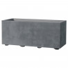 Jardiniere Muret - DEROMA - Millennium R - Ashgrey - A réserve d'eau - 59 cm