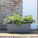 Jardiniere Muret - DEROMA - Millennium R - Ashgrey - A réserve d'eau - 59 cm
