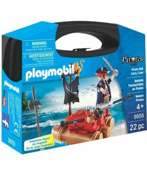 PLAYMOBIL - Valisette Pirates - Garçon - Canon et projectiles - 22 pieces - A partir de 4 ans