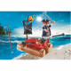 PLAYMOBIL - Valisette Pirates - Garçon - Canon et projectiles - 22 pieces - A partir de 4 ans