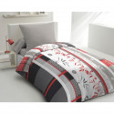 Parure de lit microfibre - HOME LINGE PASSION - SHIZUOKA  - Housse 140 x 200 cm + 1 taie d'oreiller 63 x 63 cm - Bleu