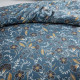 Parure de lit - TODAY Crazy - Imprimé Floral - 2 personnes - 220 x 240 cm - Bleu