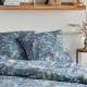 Parure de lit - TODAY Crazy - Imprimé Floral - 2 personnes - 220 x 240 cm - Bleu