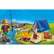 PLAYMOBIL 9323 Valisette Campeurs, Sports et Action, 2 personnages, tente, canoë et accessoires, 32 pieces, Des 4 ans