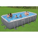 Kit Piscine hors sol tubulaire BESTWAY - Steel Pro Max - 549 x 274 x 122 cm - Rectangulaire (Filtre a sable, échelle, bâche)