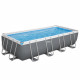 Kit Piscine hors sol tubulaire BESTWAY - Steel Pro Max - 549 x 274 x 122 cm - Rectangulaire (Filtre a sable, échelle, bâche)