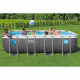 Kit Piscine hors sol tubulaire BESTWAY - Steel Pro - 488 x 244 x 122 cm - Rectangulaire (Filtre a cartouche, échelle, bâche)
