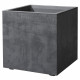 Pot de fleur Cube - DEROMA - Millennium R - Anthracite - A réserve d'eau-  39 cm