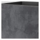 Pot de fleur Cube - DEROMA - Millennium R - Anthracite - A réserve d'eau-  39 cm