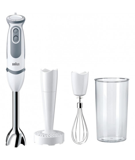 Mixeur - BRAUN - MQ5207WH - 1000 W - 600 ml - Gris / Blanc