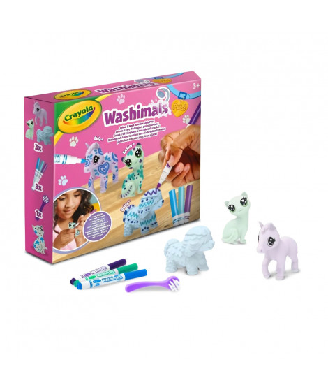 Jeu créatif Crayola Washimals Coffret 3 animaux pastel