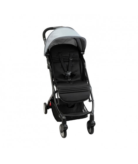 BAMBIKID Poussette citadine Yuko - ultra compacte - Grise
