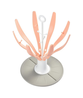 Béaba Biberonnerie Egouttoir Fleur Pliable Rose