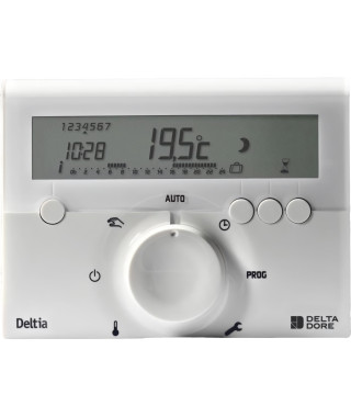 DELTA DORE Thermostat d'ambiance Deltia 8.00 programmable électronique filaire
