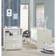 Chambre bébé complete - Lit 120x60 et commode a langer - BABY PRICE - SMILE - Hetre cendré
