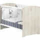 Chambre bébé complete - Lit 120x60 et commode a langer - BABY PRICE - SMILE - Hetre cendré