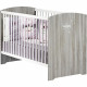 Chambre bébé complete - Lit 120x60, commode a langer et armoire - BABY PRICE - SMILE - Chene silex