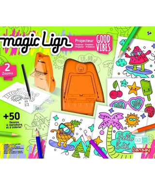 Magic Lign - LANSAY - Projecteur Good vibes - 50 illustrations - Des 5 ans