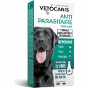 VETOCANIS 4 Pipettes anti-puces et anti-tiques - Pour grand chien 20-40 kg - 2x 1 mois de protection