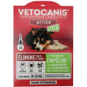 Pipettes - VETOCANIS - x4 Pipettes Anti-puces et tiques Duo 134mg/40mg pour Chiens Moyens