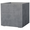 Pot de fleur Cube DEROMA - Millennium R - Ashgrey - A réserve d'eau - Roulettes 49 cm