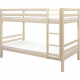 Lits superposés séparables enfant - 2x90x200 cm - Pin massif naturel - Sommier inclus - ANDO