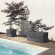 Jardiniere Muret - DEROMA - Millennium R - Anthracite - A réserve d'eau - 79 cm