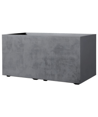 Jardiniere Muret - DEROMA - Millennium R - Ashgrey - A réserve d'eau - 79 cm