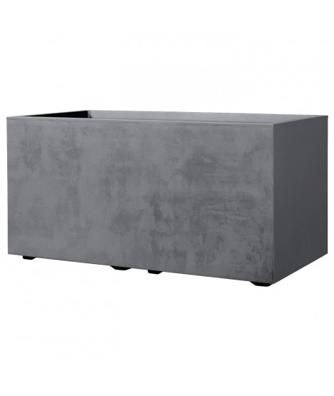 Jardiniere Muret - DEROMA - Millennium R - Ashgrey - A réserve d'eau - 79 cm