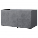 Jardiniere Muret - DEROMA - Millennium R - Ashgrey - A réserve d'eau - 79 cm