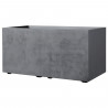 Jardiniere Muret - DEROMA - Millennium R - Ashgrey - A réserve d'eau - 79 cm