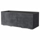 Jardiniere Muret - DEROMA - Millennium R - Anthracite - A réserve d'eau - Roulettes - 99 cm