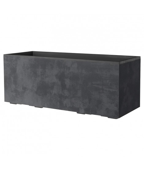 Jardiniere Muret - DEROMA - Millennium R - Anthracite - A réserve d'eau - Roulettes - 99 cm