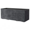 Jardiniere Muret - DEROMA - Millennium R - Anthracite - A réserve d'eau - Roulettes - 99 cm