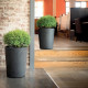 Pot de fleur Vase - DEROMA - Millennium R - Anthracite - A réserve d'eau - Hauteur - 53 cm
