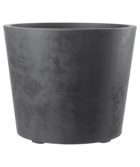 Pot de fleur Vase - DEROMA - Millennium R - Anthracite - A réserve d'eau - Roulettes - 59 cm