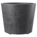 Pot de fleur Vase - DEROMA - Millennium R - Anthracite - A réserve d'eau - Roulettes - 59 cm