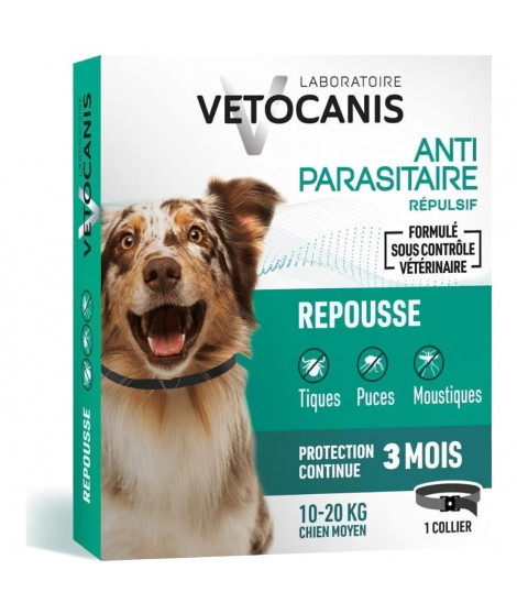 VETOCANIS Collier antiparasitaire - Moyen Chien
