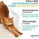 VETOCANIS Collier antiparasitaire réfléchissant chat - Protection 3 mois