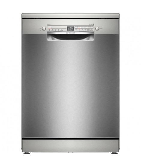 Lave-vaisselle pose libre BOSCH SMS2HVI02E SER2 - 14 couverts - Induction - L60cm - 46 dB - tiroir a couverts - Inox