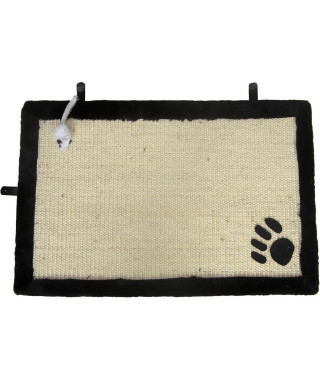 AIME Tapis griffoir avec jouet suspendu - 35 x 55 cm - Pour chat
