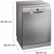 Lave-vaisselle pose libre BOSCH SMS2HVI02E SER2 - 14 couverts - Induction - L60cm - 46 dB - tiroir a couverts - Inox
