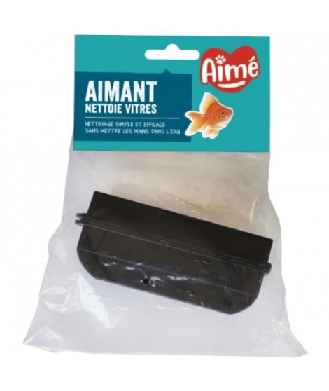 Aimant aquarium Nettoie vitres - AIMÉ - 10cm