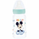 Biberon - Disney Baby - Mickey - 240 ml - Sans BPA - Tétine en silicone 3 positions