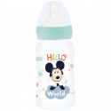 Biberon - Disney Baby - Mickey - 240 ml - Sans BPA - Tétine en silicone 3 positions