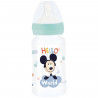 Biberon - Disney Baby - Mickey - 240 ml - Sans BPA - Tétine en silicone 3 positions