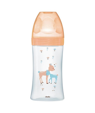 Dodie Biberon Sensation+ Anti-Coliques en Verre +0m Beige Biche 270ml