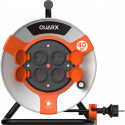 Enrouleur - QUARX - Chantier - 40m, H05VV-F 3G1,5mm², tambour métallique