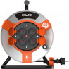 Enrouleur - QUARX - Chantier - 40m, H05VV-F 3G1,5mm², tambour métallique